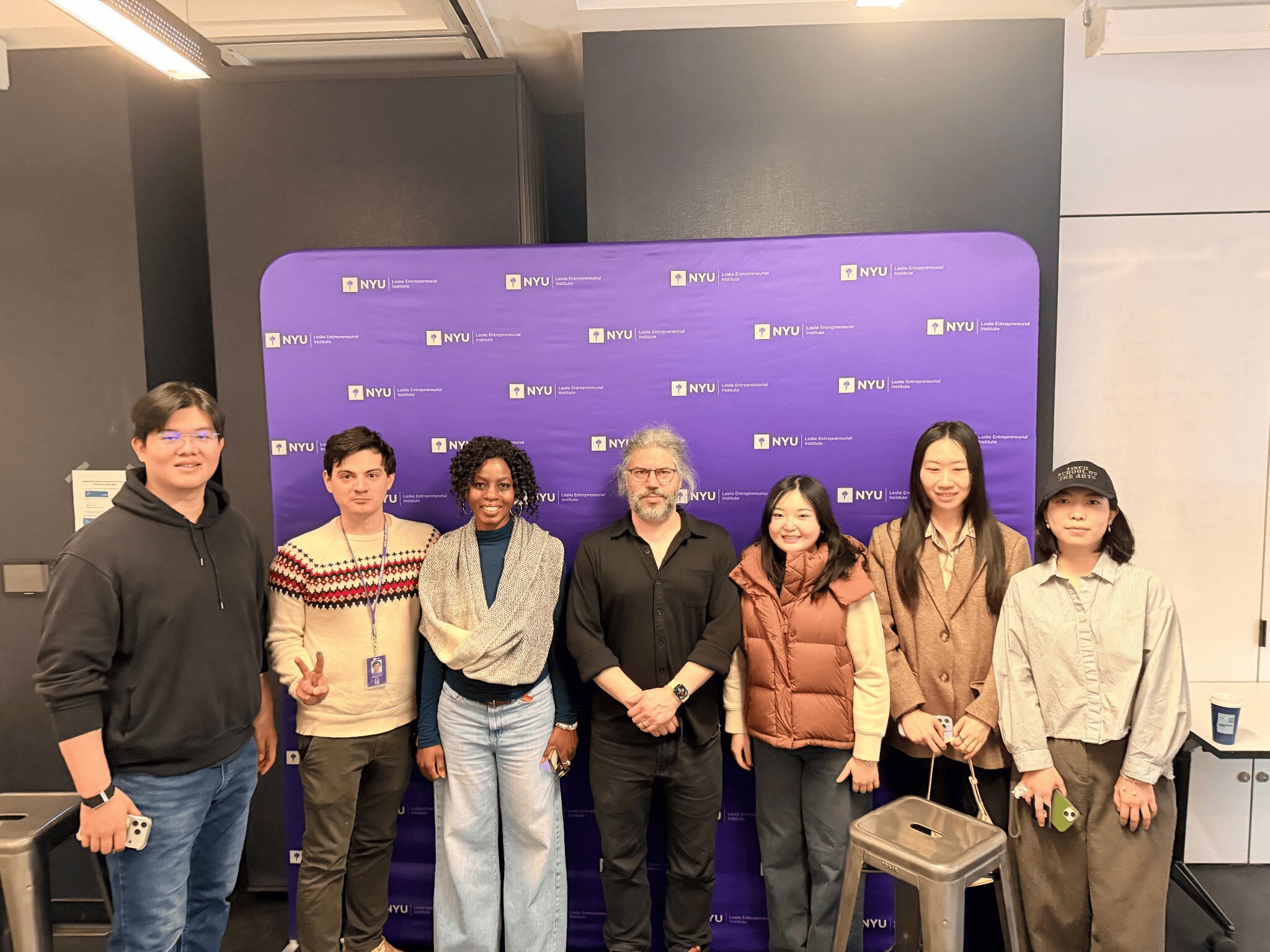 With Professor Austin